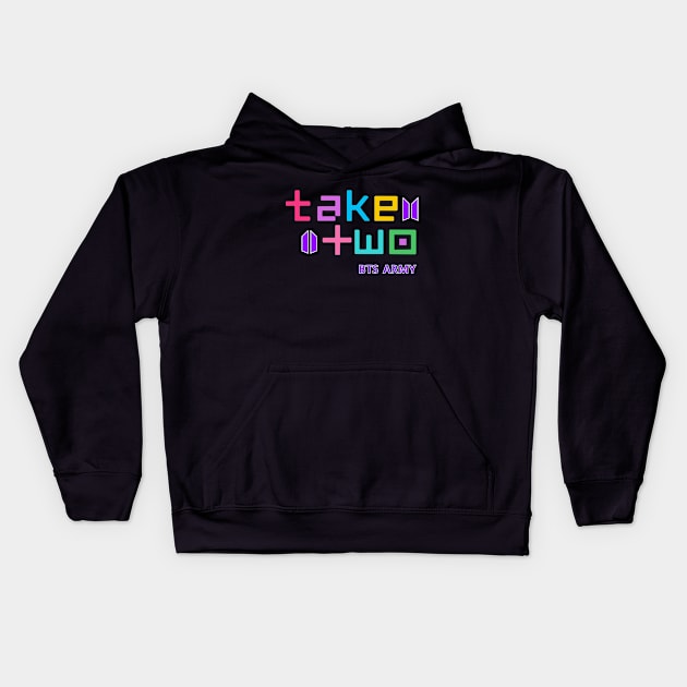 Take Two  (BTS new single) Kids Hoodie by Introvert Home 